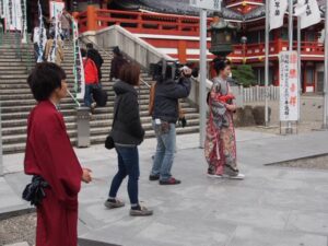 中京テレビで紹介していただいた日本髪の結髪師としての活動です
