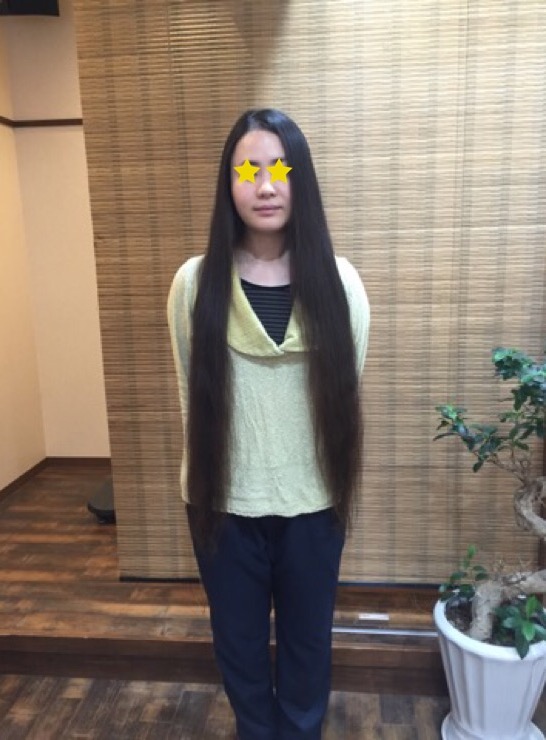 スーパーロングからカット そしてスパイラルパーマ ヘアーサロン千鳥