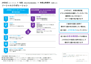 JHD&Cと和歌山市社会福祉協議会（白百合美容室）のソーシャルコラボレーション